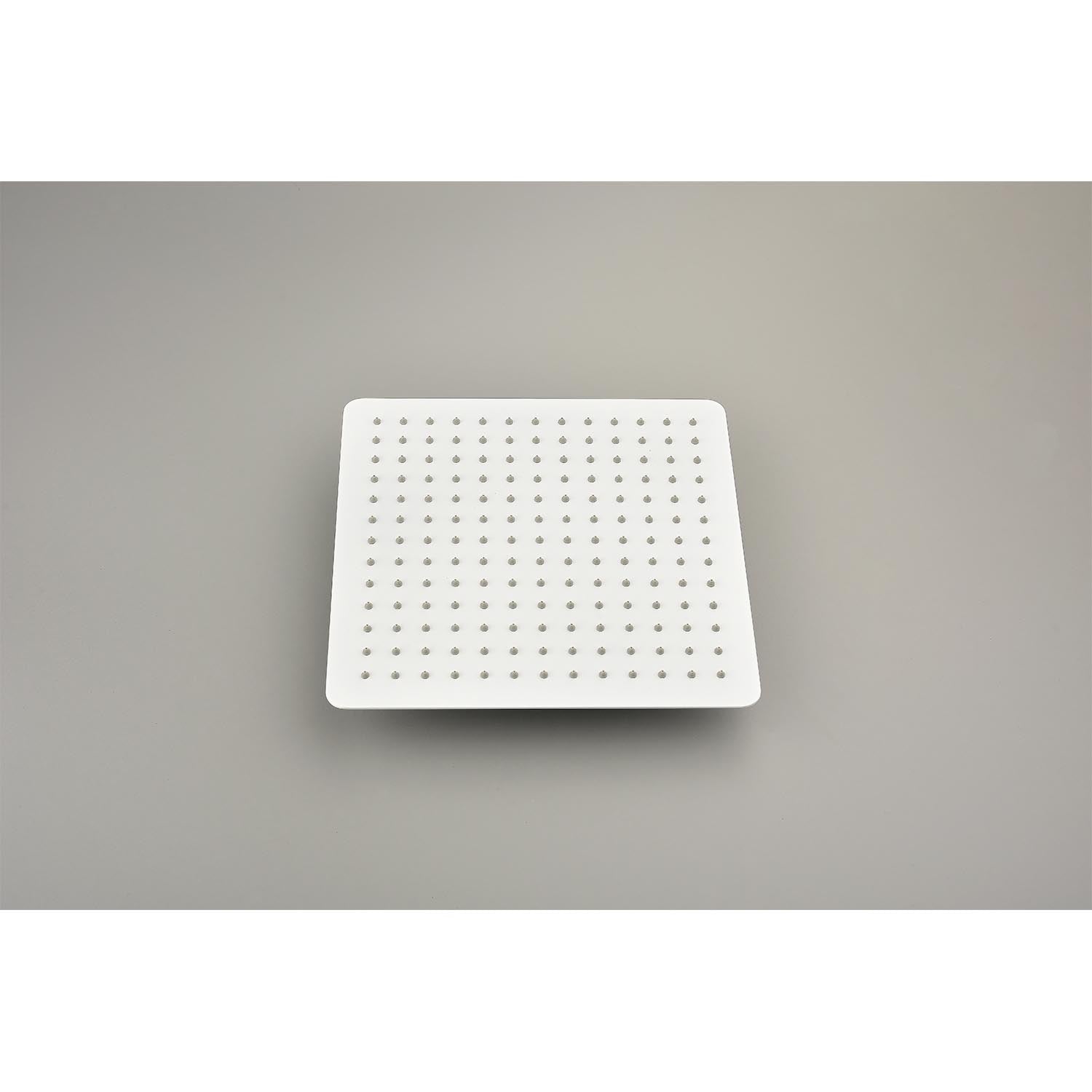 16" Shower Head System Ceiling Mounted Shower One White Wall Mounted Bathroom Brass