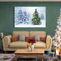 Framed Canvas Wall Art Decor Painting For Chrismas, Chrismas Tree With Cute Snowman Chrismas Gift Painting For Chrismas Gift, Decoration For Chrismas Eve Office Living Room, 2418In Thickness 1.5Inch Rectangle Framed Multicolor Christmas Oversized 41In