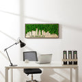 Los Angeles Moss City Metal Wall Art Small Green Iron