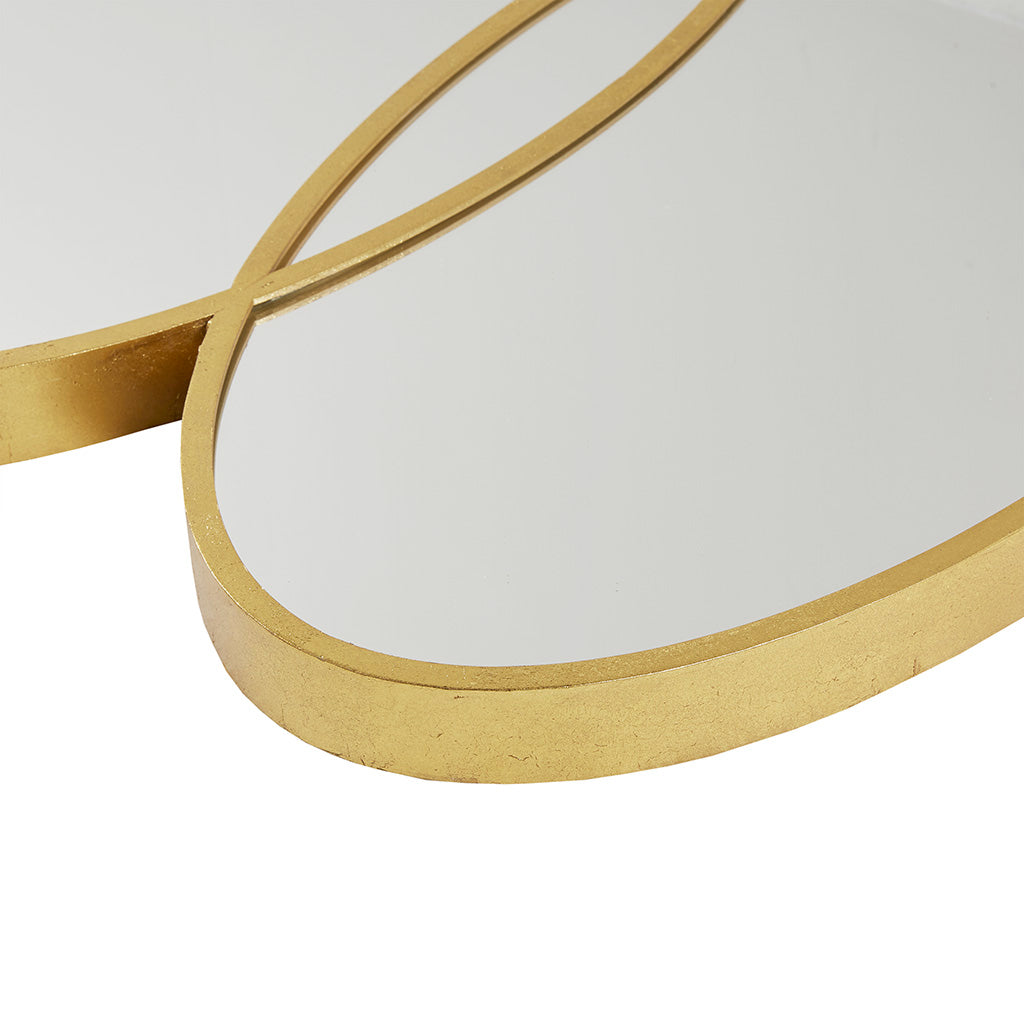 Gold Trio Wall Mirror Gold Mdf