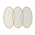 Gold Trio Wall Mirror Gold Mdf