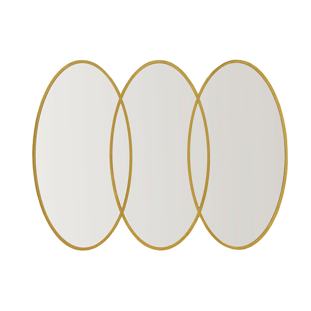 Gold Trio Wall Mirror Gold Mdf