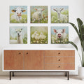 Lamb Canvas Wall Art Lamb Green Multi Mdf