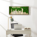 York Moss City Metal Wall Art Medium Green Iron