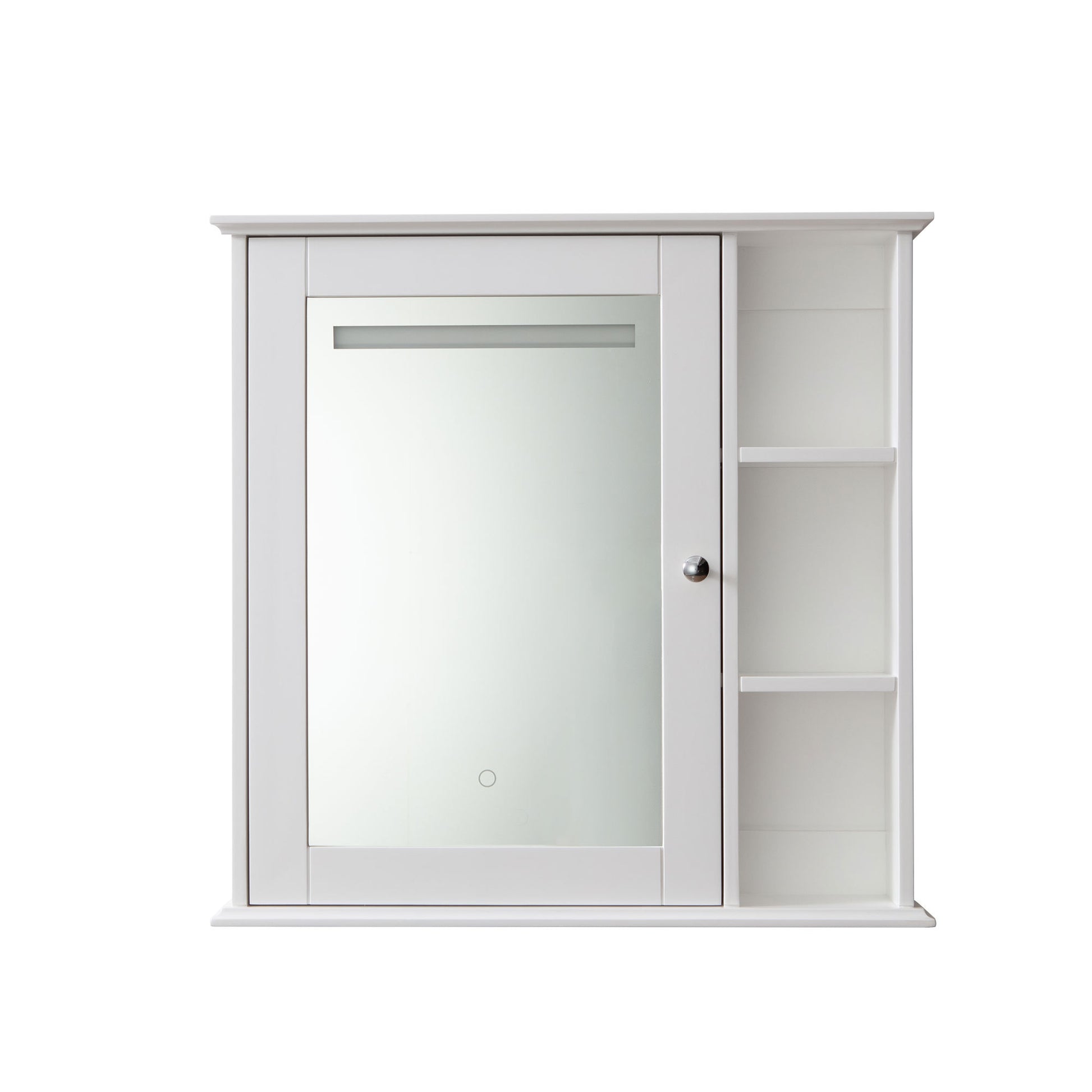 Bathroom Storage Mirror Cabinet Wall Mounted white-1-4-adjustable shelves-bathroom-wall