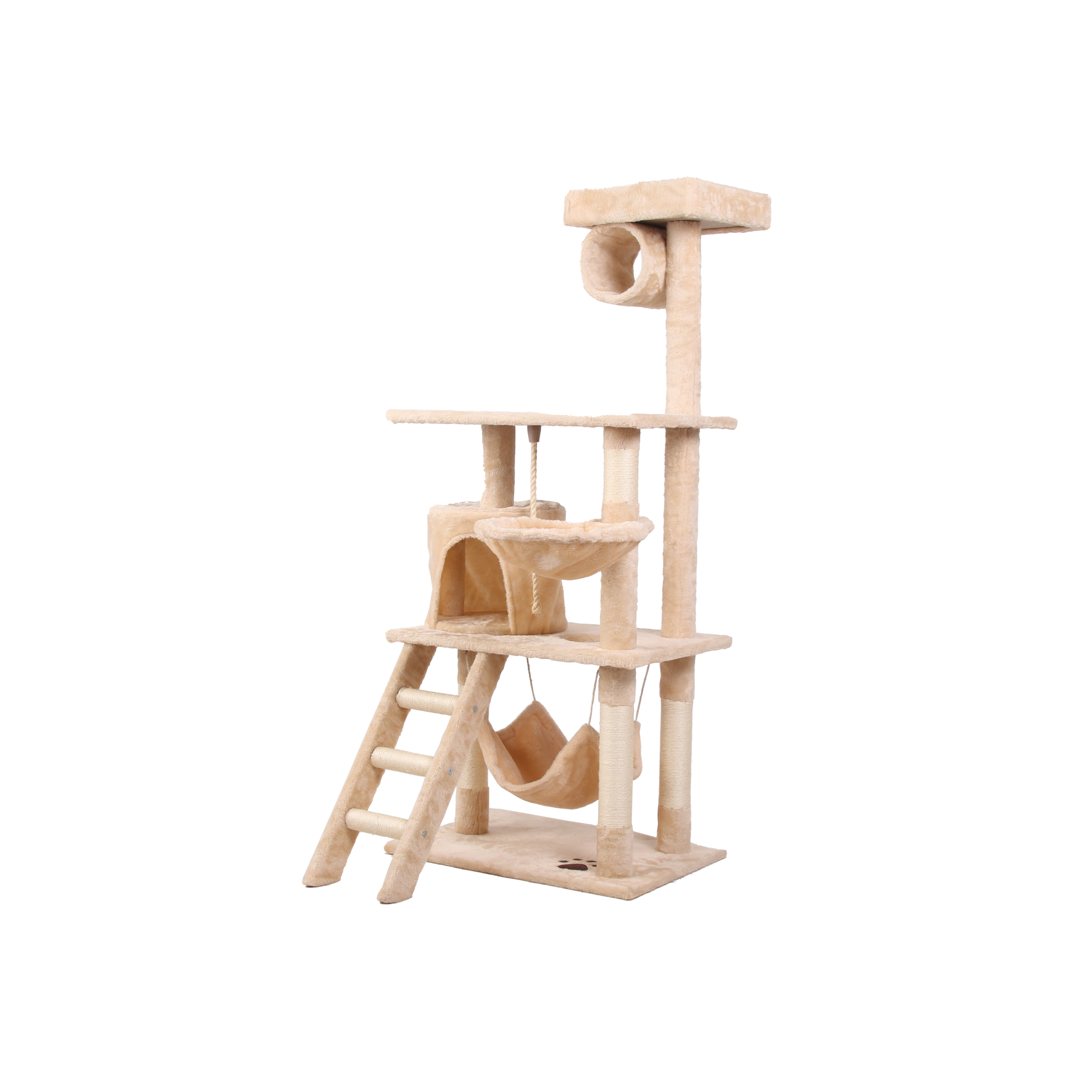 Cat Climbing Frame Cream White Altay Velvet