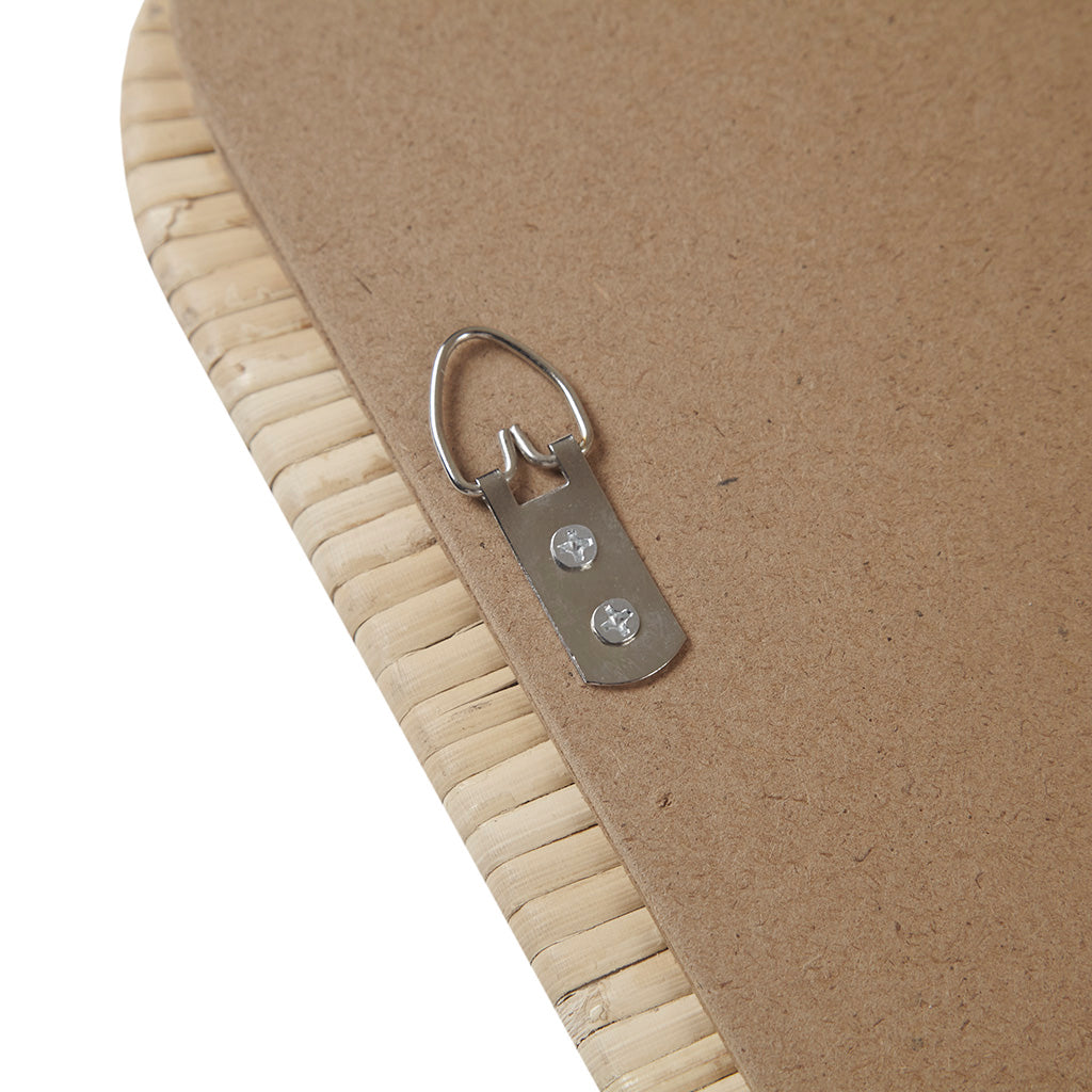 Natural Rattan Rectangle Wall Mirror Natural See Below Natural Mdf