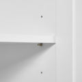 Tall Bathroom Storage Cabinet, Cabinet With Two Doors And Drawers, Adjustable Shelf, Mdf Board, White White Mdf