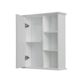 Bathroom Wall Cabinet in Black Ready to Assemble white-1-3-soft close doors-wall