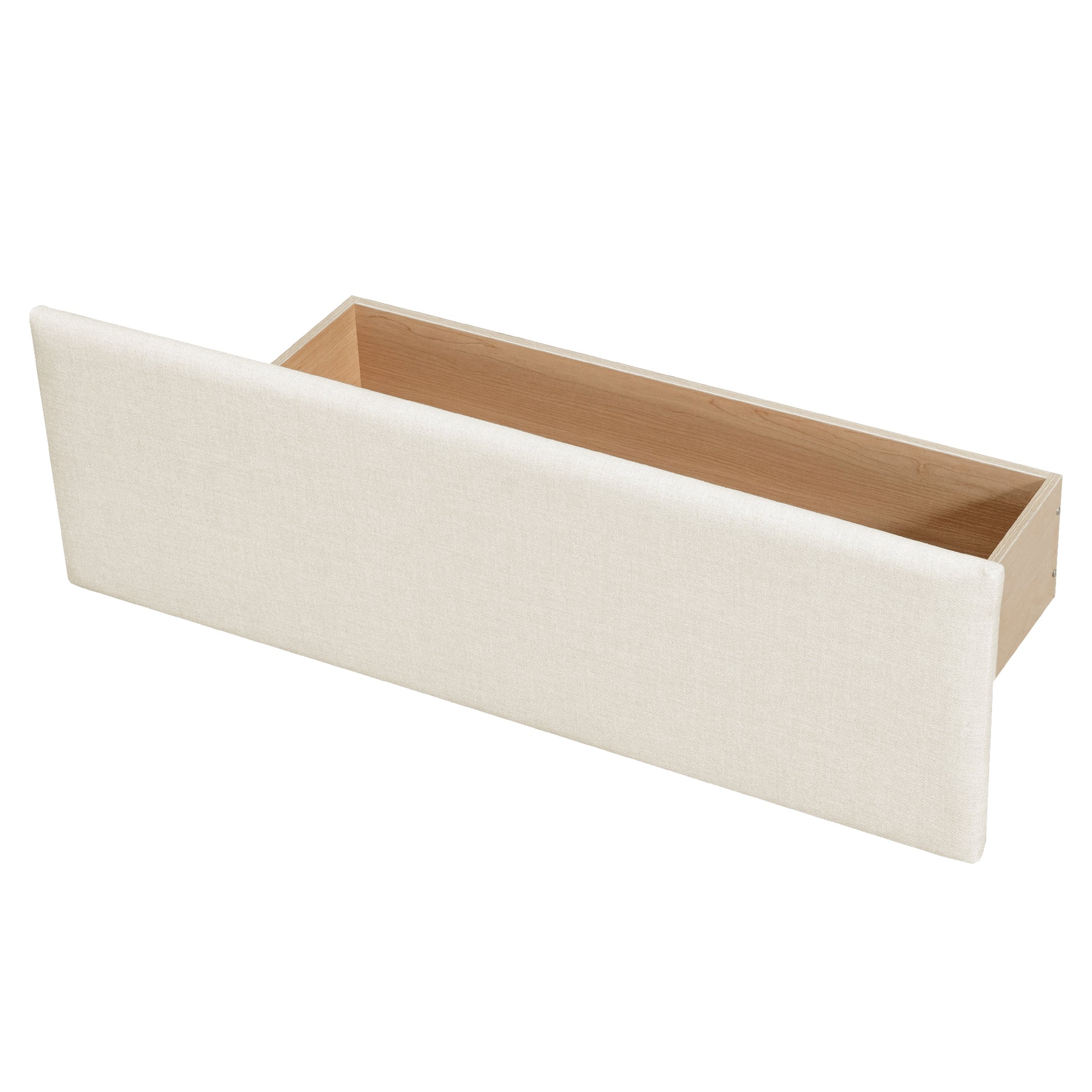 Queen Size Upholstered Platform Bed With Trundle And Drawers, Beige Queen Beige Upholstered