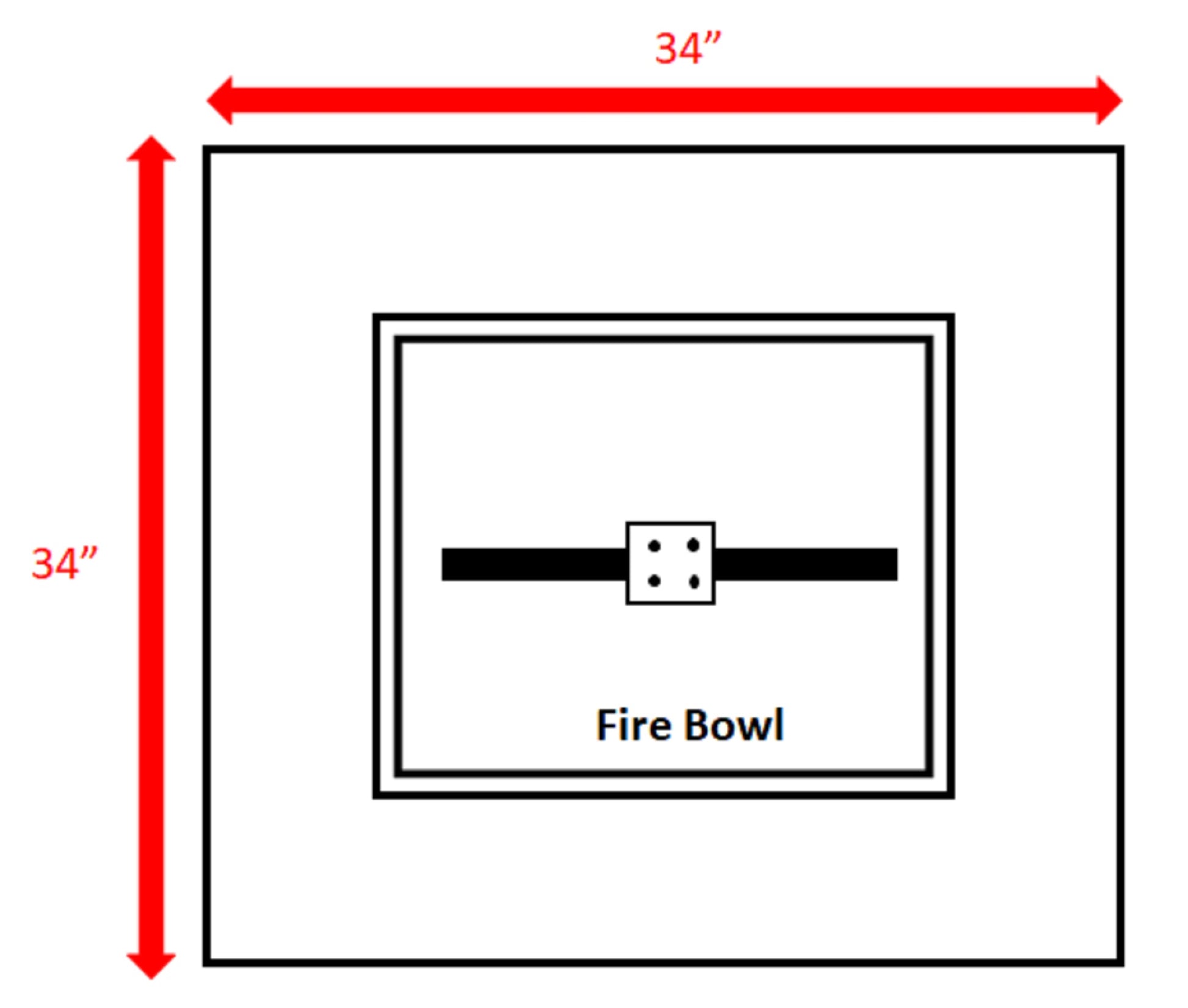 Living Source International 12" H Concrete Outdoor Fire Pit Table Natural Concrete Cm 1010C Natural White Modern Concrete