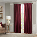 Pleat Curtain Panel With Tieback Only 1 Pc Panel Burgundy Polyester