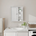 Bathroom Wall Cabinet in Black Ready to Assemble white-1-3-soft close doors-wall