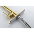 Kitchen Faucet With Pull Down Sprayer Brushed Gold Stainless Steel