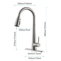 Kitchen Faucet With Pull Down Sprayer Brushed Nickel Stainless Steel