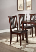 Dining Room Furniture Espresso Color 6Pc Set Dining Table 4X Side Chairs And A Bench Solid Wood Rubberwood And Veneers Espresso Wood Dining Room Solid Wood Rubberwood Rectangular Dining Table With Chair And Bench Wood Wood Espresso Seats 6 60 Inches