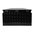 33 Inch Heavy Duty Diamond Plate Aluminum Trailer Tongue Box Pickup Truck Tool Box Storage Organizer With Weather Resistant Seal, Lock & Ke Black 32.5