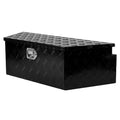 39 Inch Aluminum Utility Trailer Tongue Tool Box 5 Bar Tread Trailer Tongue Box Waterproof Under Truck Storage For Pick Up Truck Bed, Rv Trailer, Atv With Lock & Ke 38.8