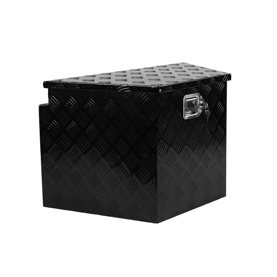 33 Inch Heavy Duty Diamond Plate Aluminum Trailer Tongue Box Pickup Truck Tool Box Storage Organizer With Weather Resistant Seal, Lock & Ke Black 32.5"X20.5"X18.3" Black Aluminium