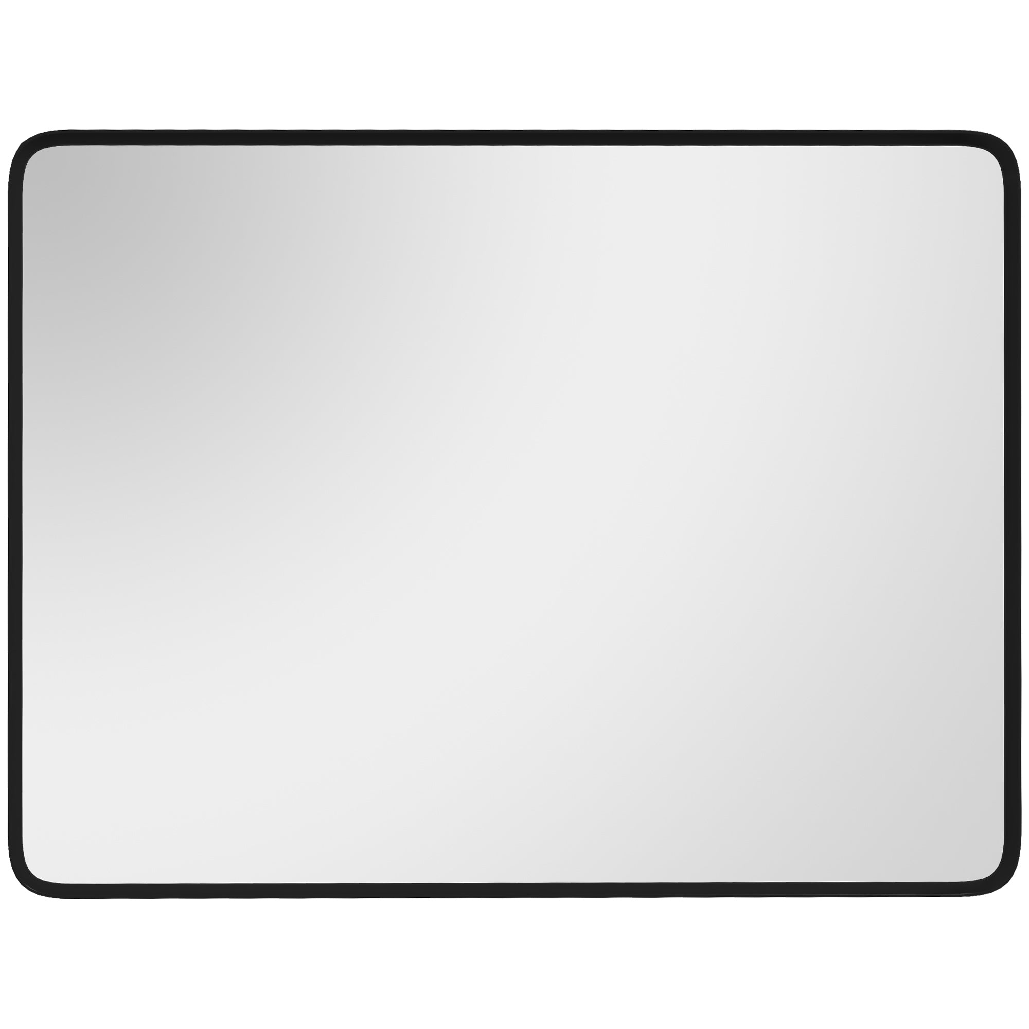36 x 24 Inch Wall Mirror, Aluminum Frame Rectangular black-mdf