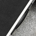 Textured Aluminum Folding Wheelchair Ramp, 2' Portable Threshold Ramp, For Doorways, Home, Steps, Stairs Black Aluminium