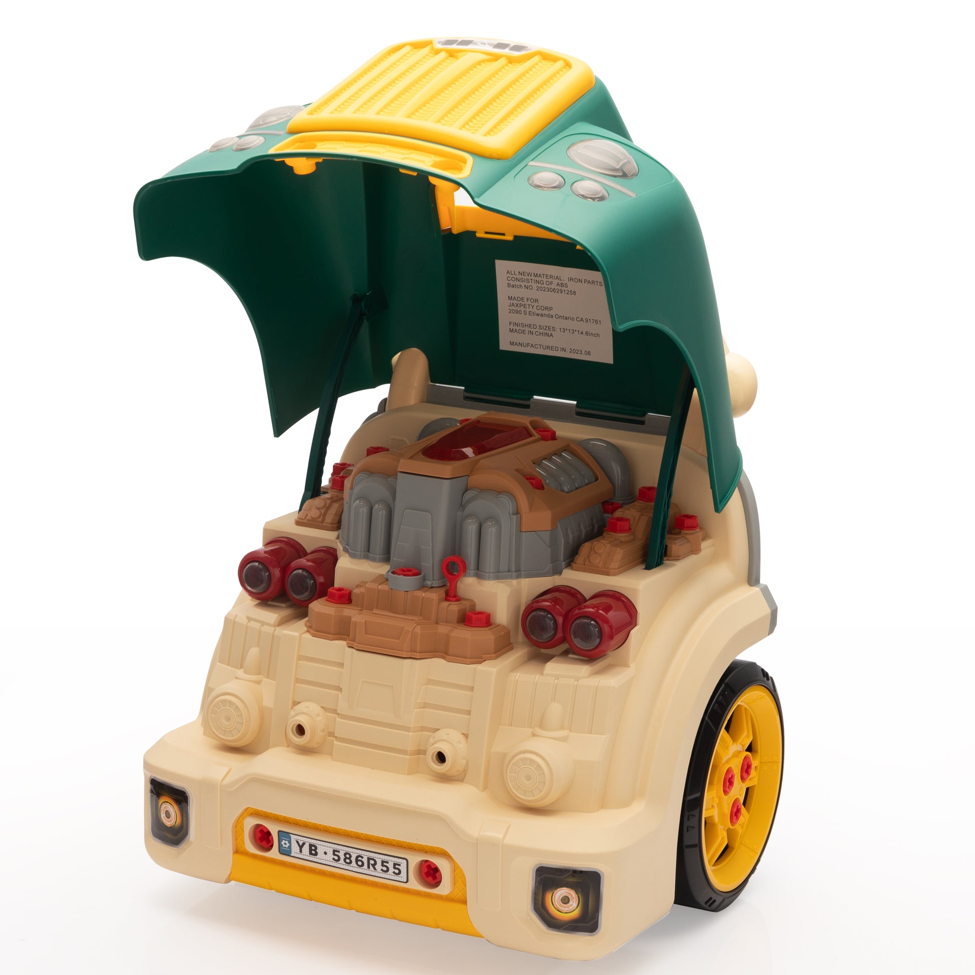 Large Truck Engine Toy, Kids Mechanic Repair Set, Take Apart Motor Veh