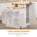 Kitchen Island with Storage Cabinet and 2 Level