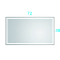 bathroom led mirror is multi functional and each matt black-aluminium