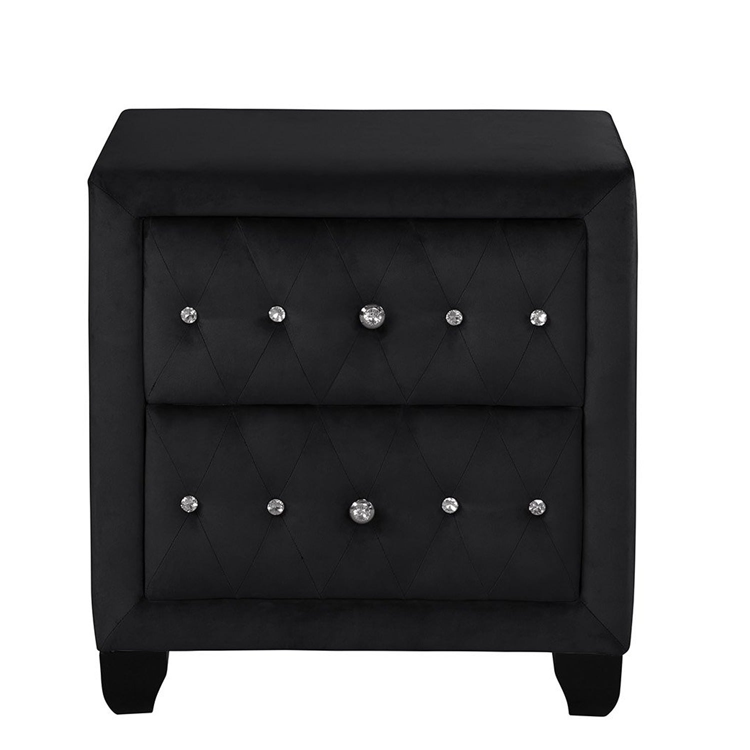 blue dress for baby girl Modern Style Night Stand Made With Wood In Black Black 2 Drawers Bedsi