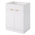 Cabinet Only 24Inch Modern Bathroom Vanity Sink Not Included White Mdf