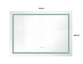 bathroom led mirror is multi functional and each white-aluminium