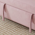 54 Inch Velvet Pink Sofa Sofa Bed Multi Purpose Living Room Retractable Bed Pink Velvet