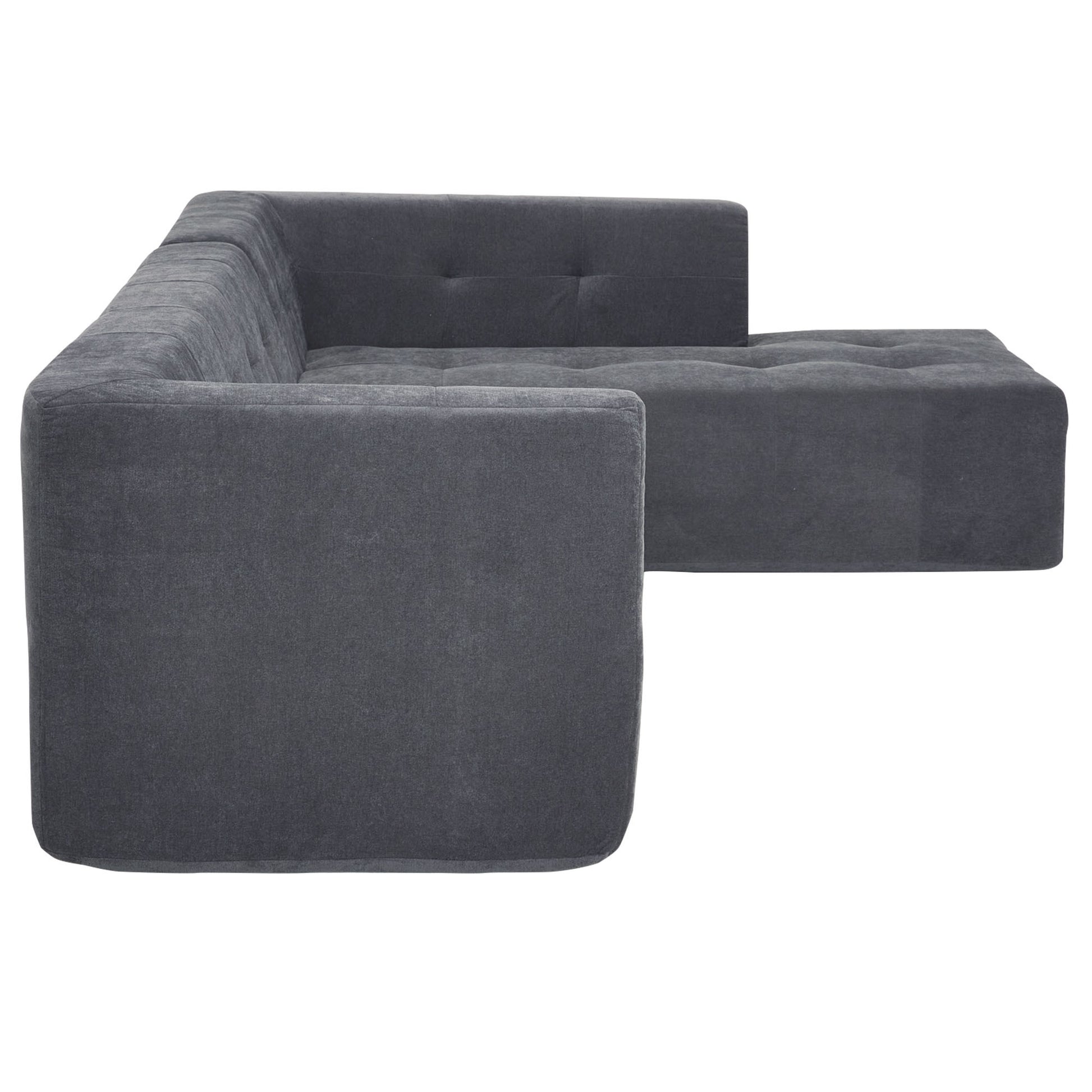 110.2*72.8" Modular Modular Combination Living Room Sofa Set, Modern Minimalist Sofa, Living Room Upholstered Sofa Bed, Bedroom, 3Pcs Computer Free Combination, L Shaped,Dark Grey Dark Grey Foam Chenille 3 Seat