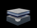 Restonic Comfortcare Hybrid Cosmorest Plush, Twin Grey Mix Steel Foam