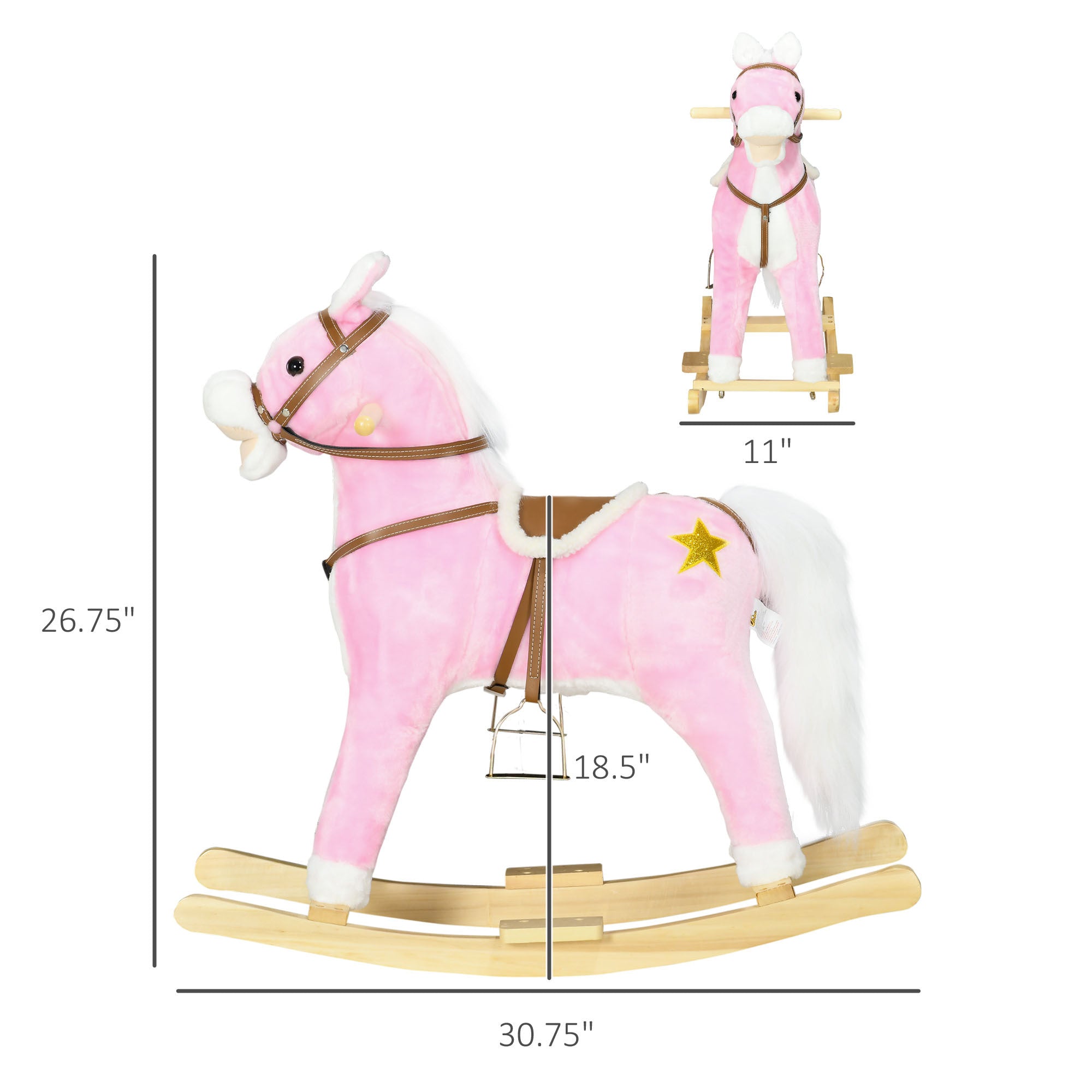 Rocking Horse with Sound, Ride on Horse with