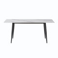 1.6 M Dining Table Panel Only The Turntable White Marble