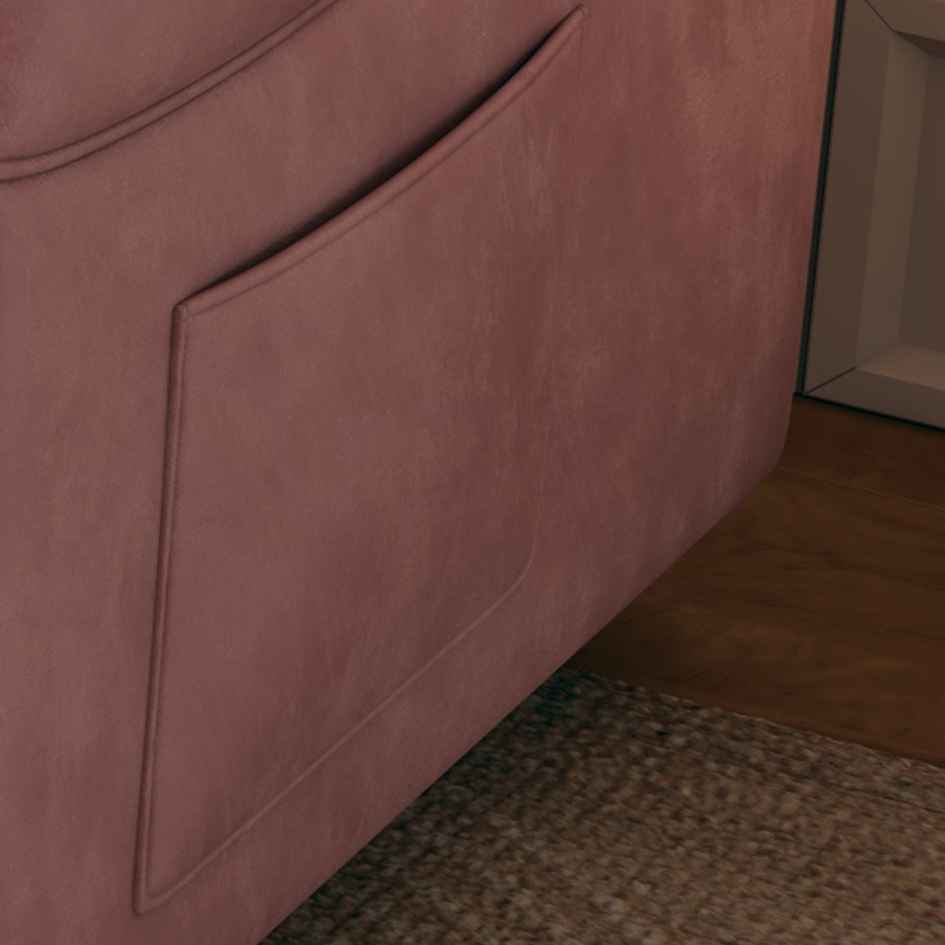 54 Inch Velvet Pink Sofa Sofa Bed Multi Purpose Living Room Retractable Bed Pink Velvet