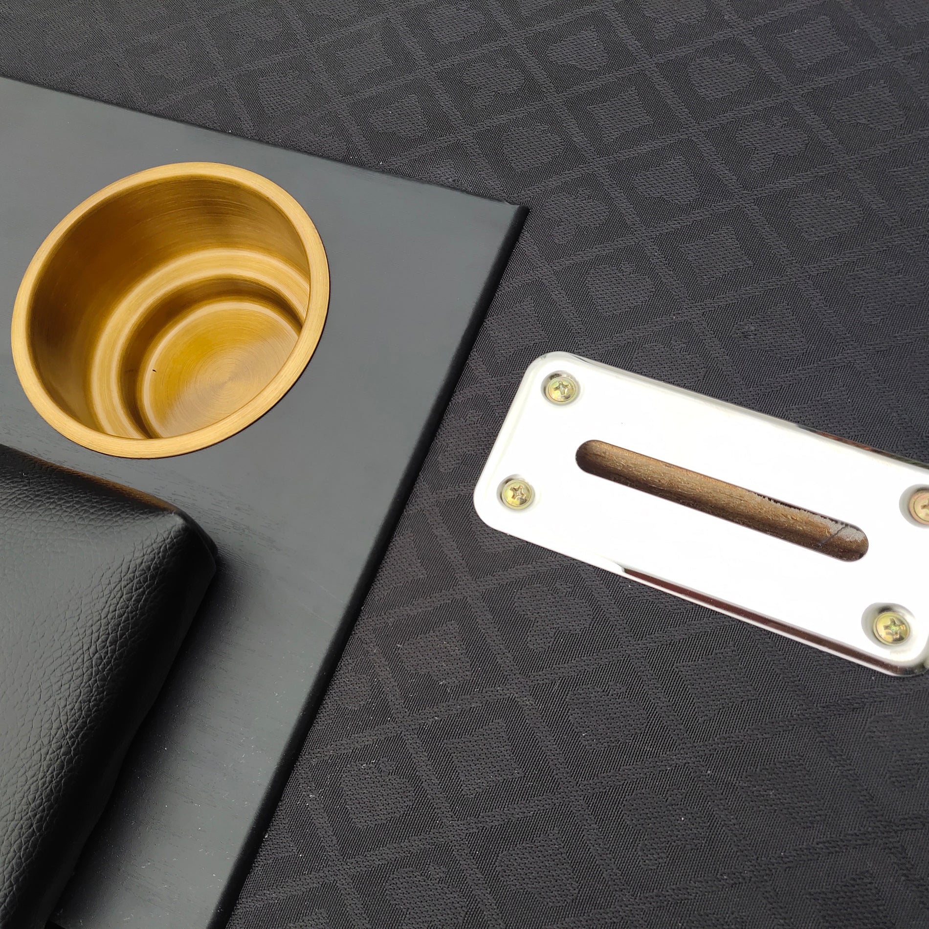 96" Elite Oval Dark Knight Black Waterproof Felt Poker Table With Plastic Chip Tray Steel Drop Box Black Stainless Steel