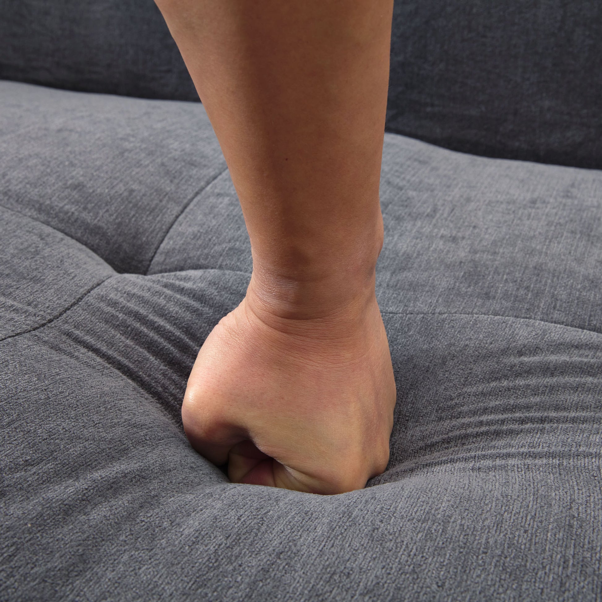 110.2*72.8" Modular Modular Combination Living Room Sofa Set, Modern Minimalist Sofa, Living Room Upholstered Sofa Bed, Bedroom, 3Pcs Computer Free Combination, L Shaped,Dark Grey Dark Grey Foam Chenille 3 Seat