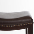 Tiffin Studded Barstool Brown Pu