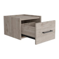 Floating Nightstand Calion, Bedroom, Light Gray Light Gray Particle Board Engineered Wood