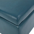 Storage Ottoman Teal Pu