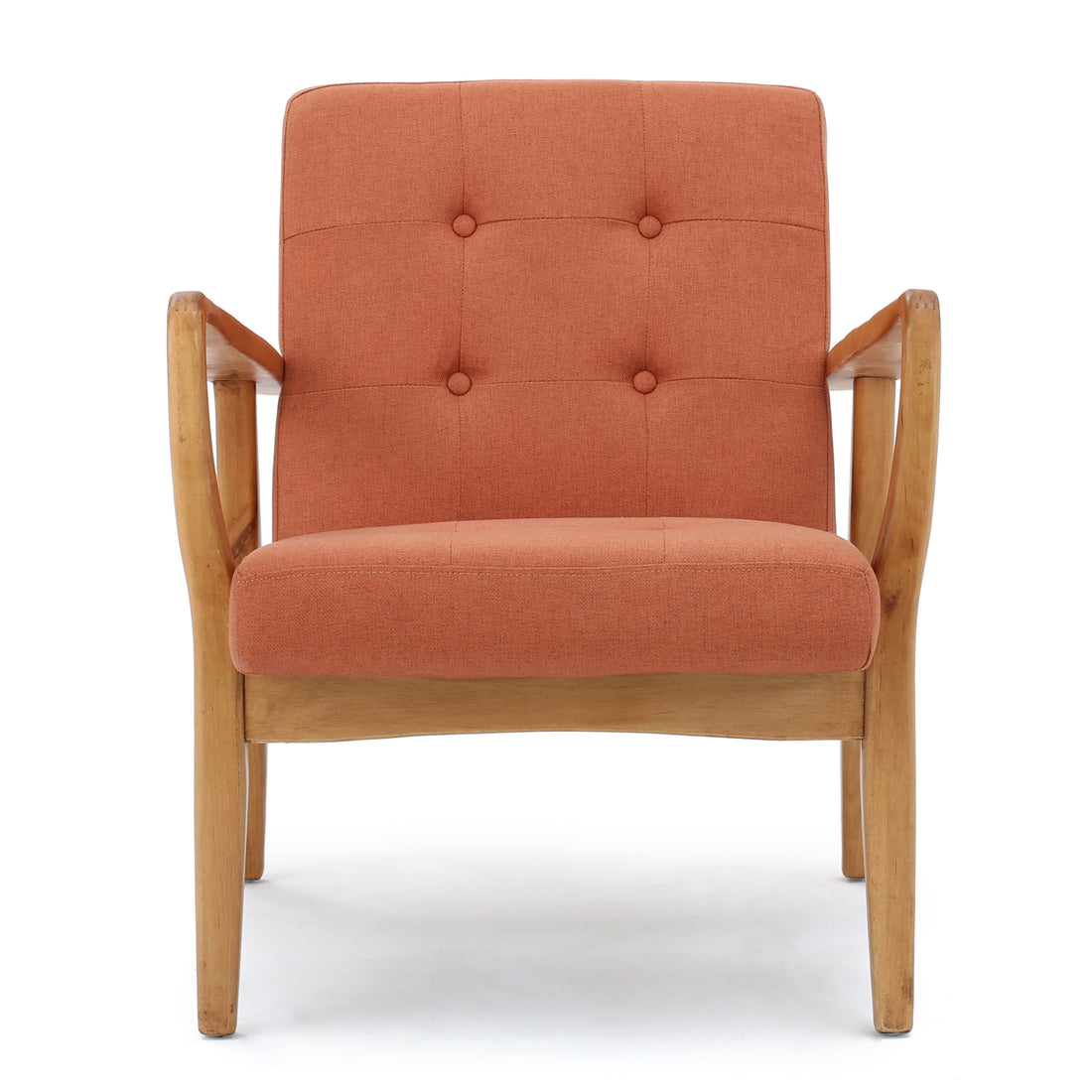 Club Chair Orange Fabric