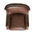 Single Sofa Brown Leather