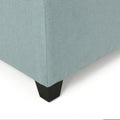 Brentwood Storage Ottoman Light Blue Fabric