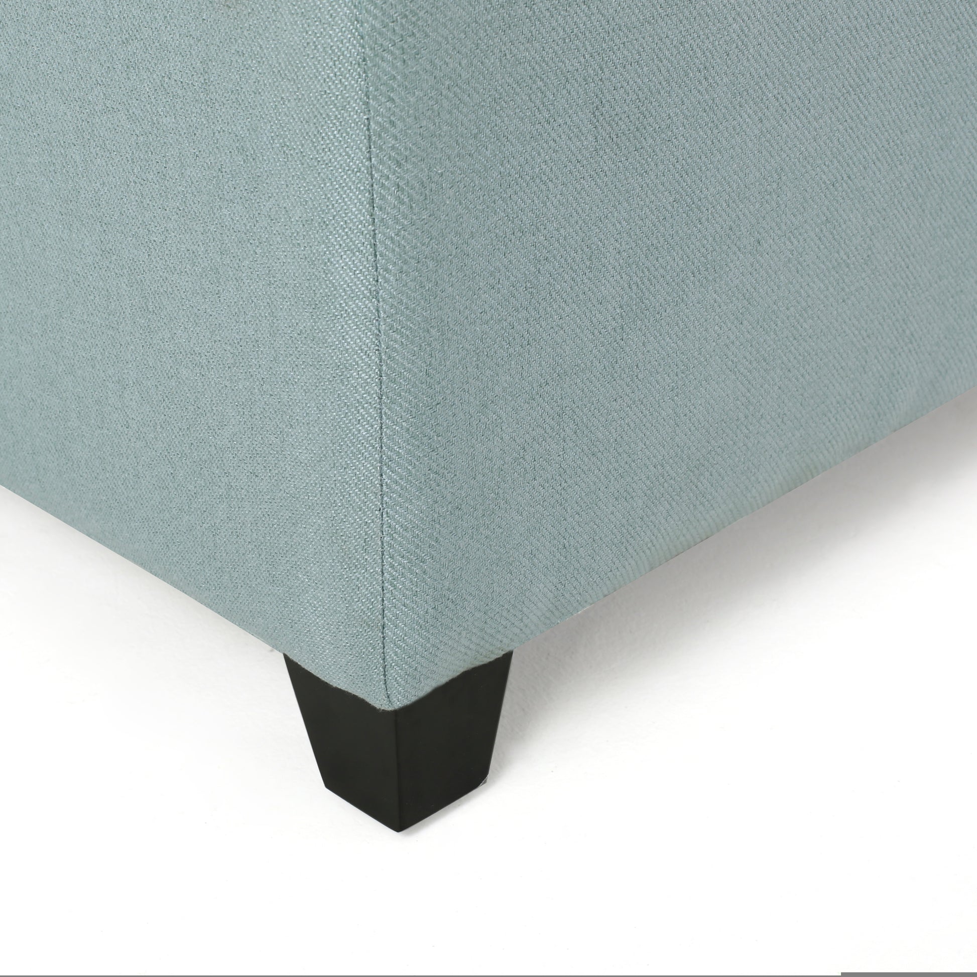 Brentwood Storage Ottoman Light Blue Fabric