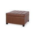 Isabella Ottoman Light Brown Pu