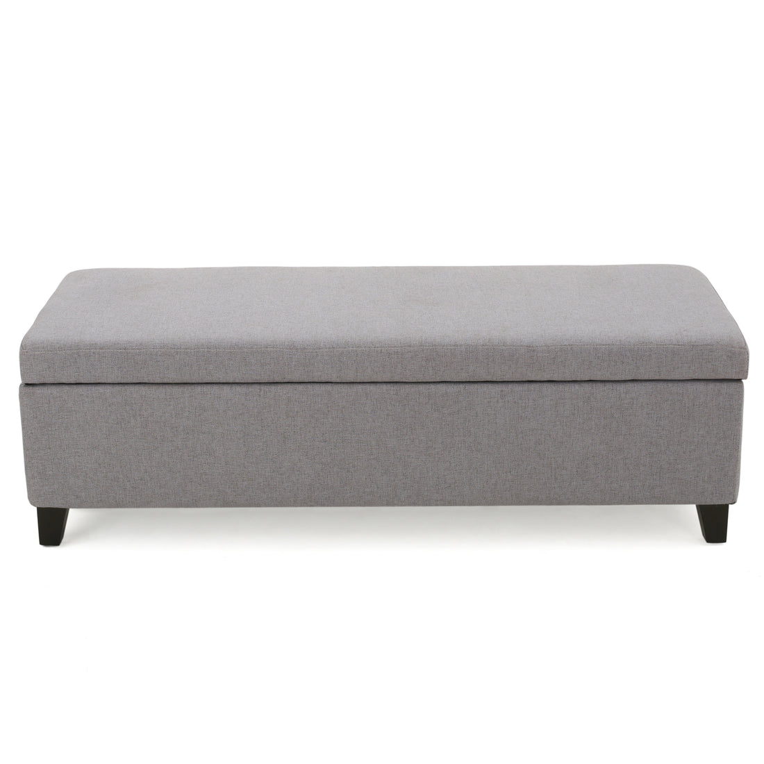 Selma Storage Ottoman V2 Light Grey Fabric