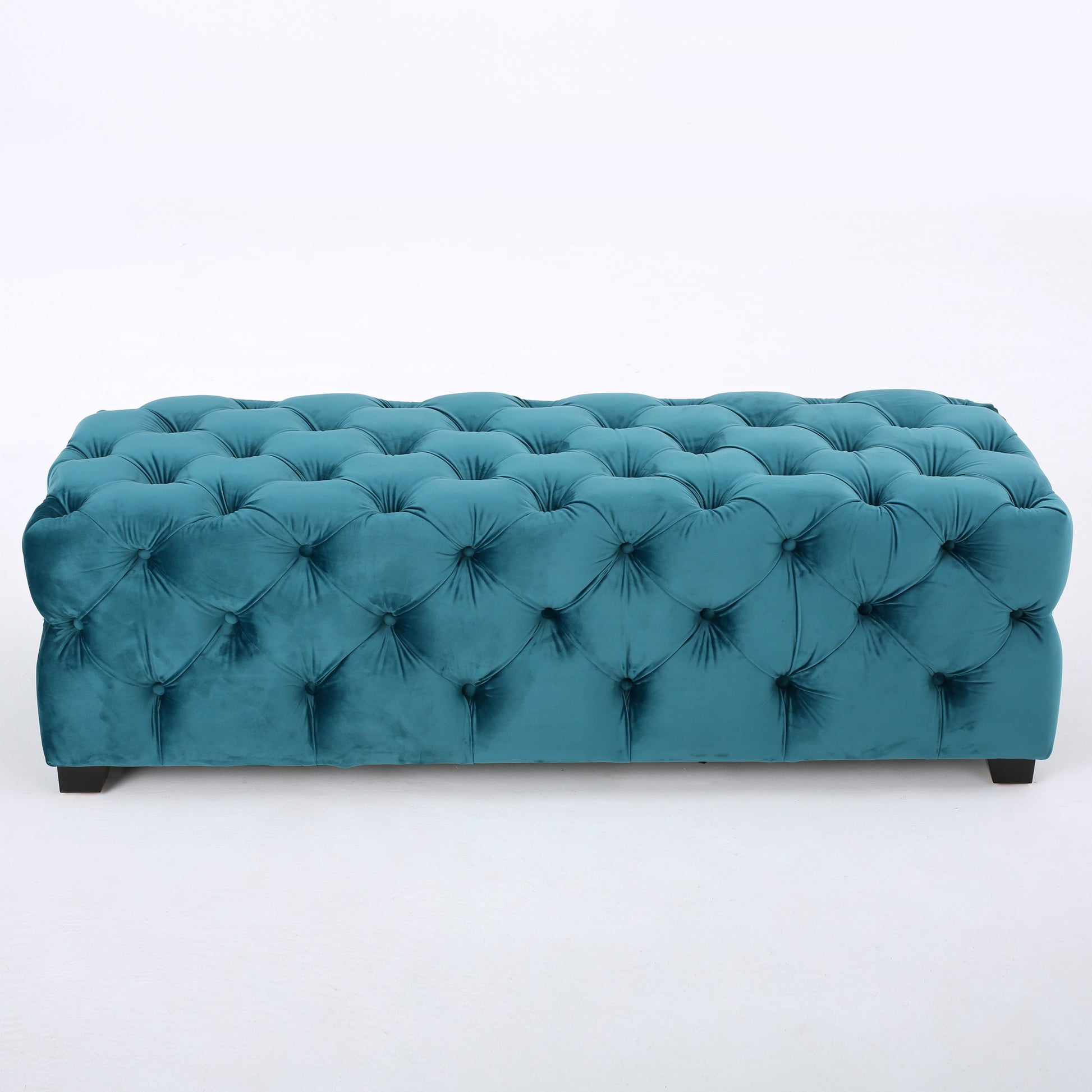 Ottoman Teal Velvet