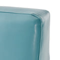 Yonkers Club Chair Teal Blue Leather